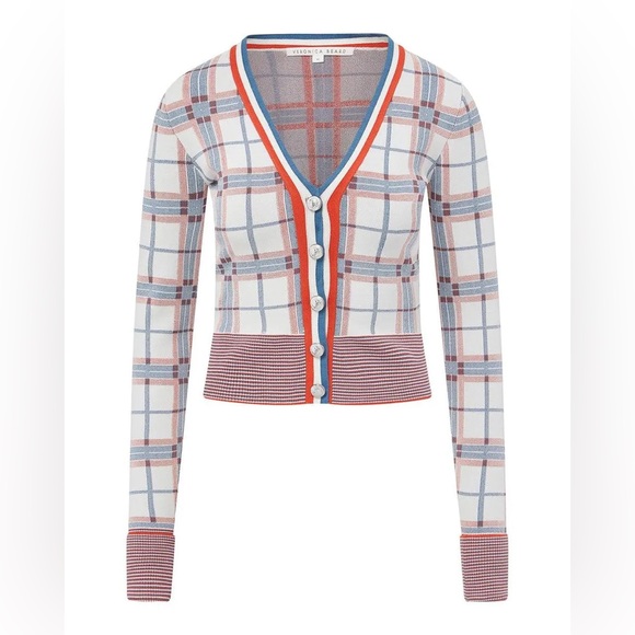 NWT Veronica Beard Merle Cardigan Plaid - Picture 3 of 9
